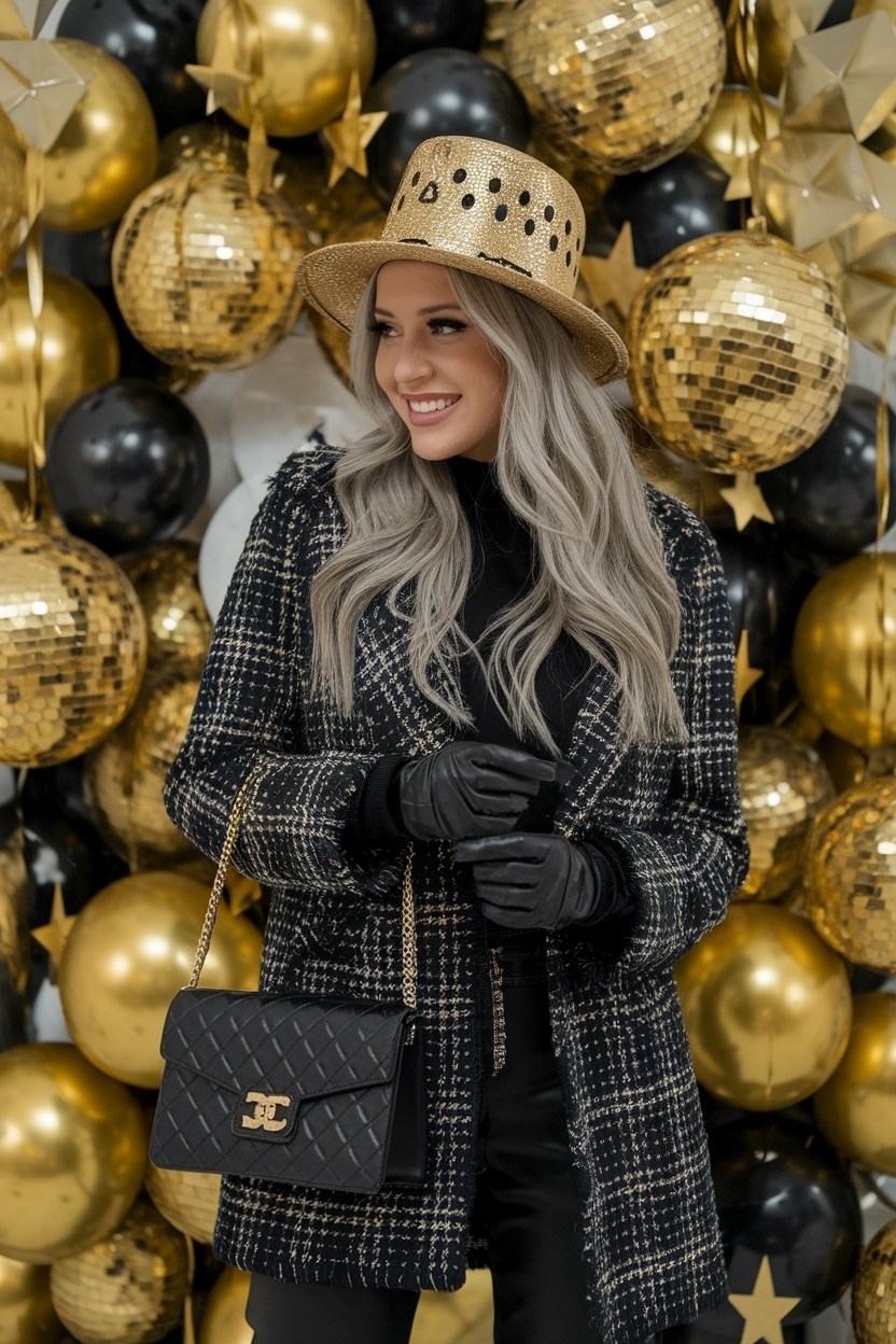 New Year’s Eve Outfit: Sparkle into the New Year outfit idea