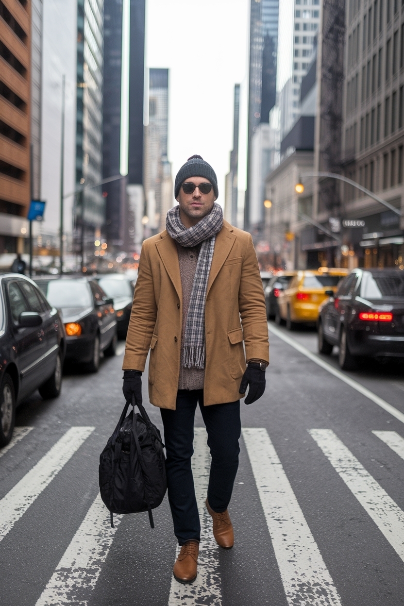 New York Winter Outfit Men for Urban Sophistication outfit idea