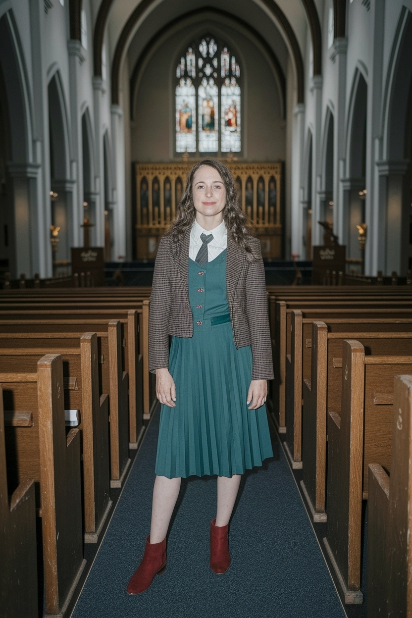 Old School Outfit 90s Women for Church: Retro Vibes outfit idea