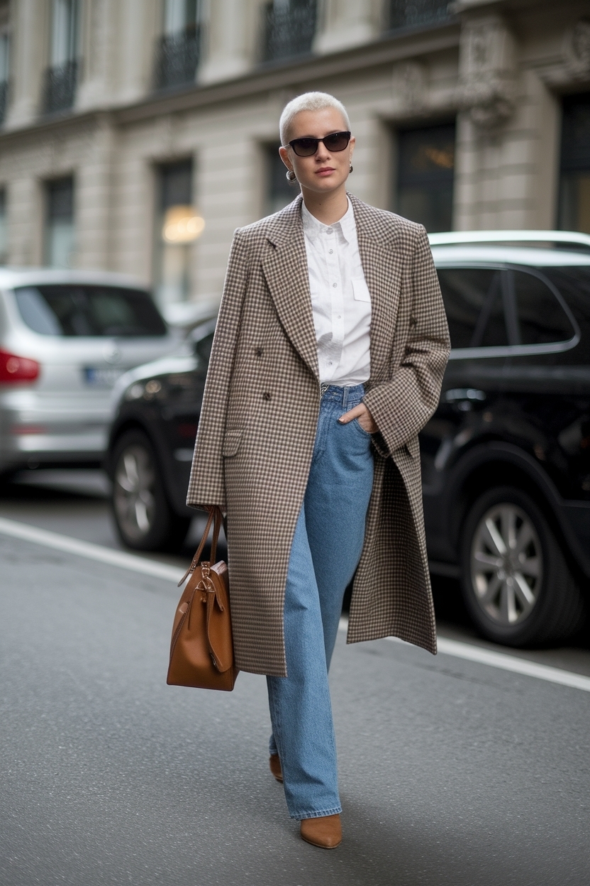 Stylish Outfits for Short Hair Women This Season outfit idea