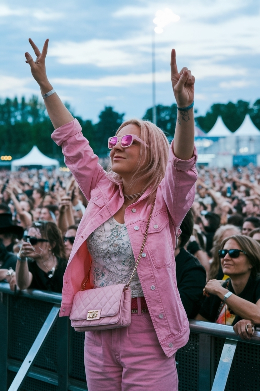Pink Concert Outfit Ideas to Stand Out in the Crowd outfit idea