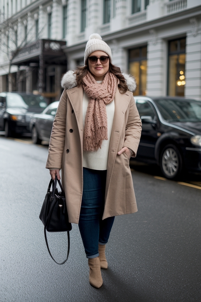 Cozy Plus Size Cold Weather Outfits to Stay Warm outfit idea