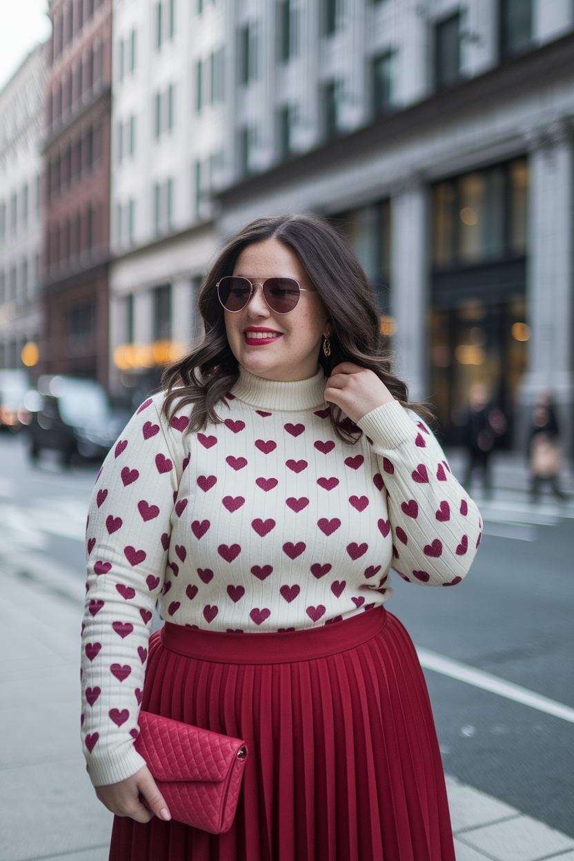 Romantic Plus Size Valentine's Day Outfit Ideas outfit idea