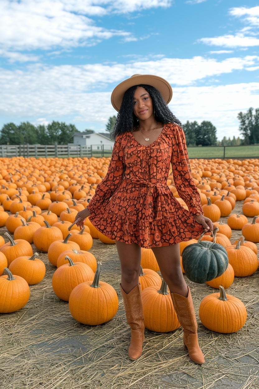 Pumpkin Patch Outfit for Black Women: Fun and Fashionable outfit idea