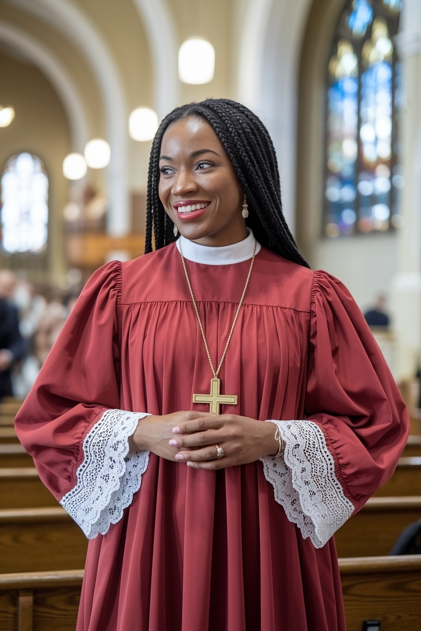 14. Bold Choices: Red Church Outfit Black Women Should Own outfit idea