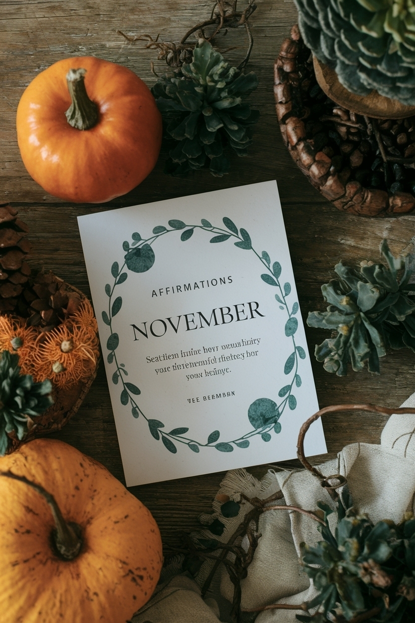 Seasonal Affirmations November: Fashion Inspiring Positivity outfit idea