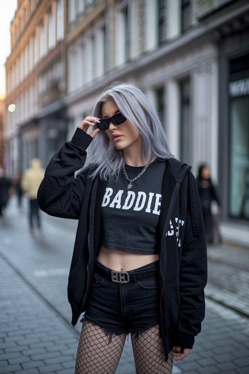 Soft Grunge Outfits Women Baddie: Feminine with an Edge outfit idea