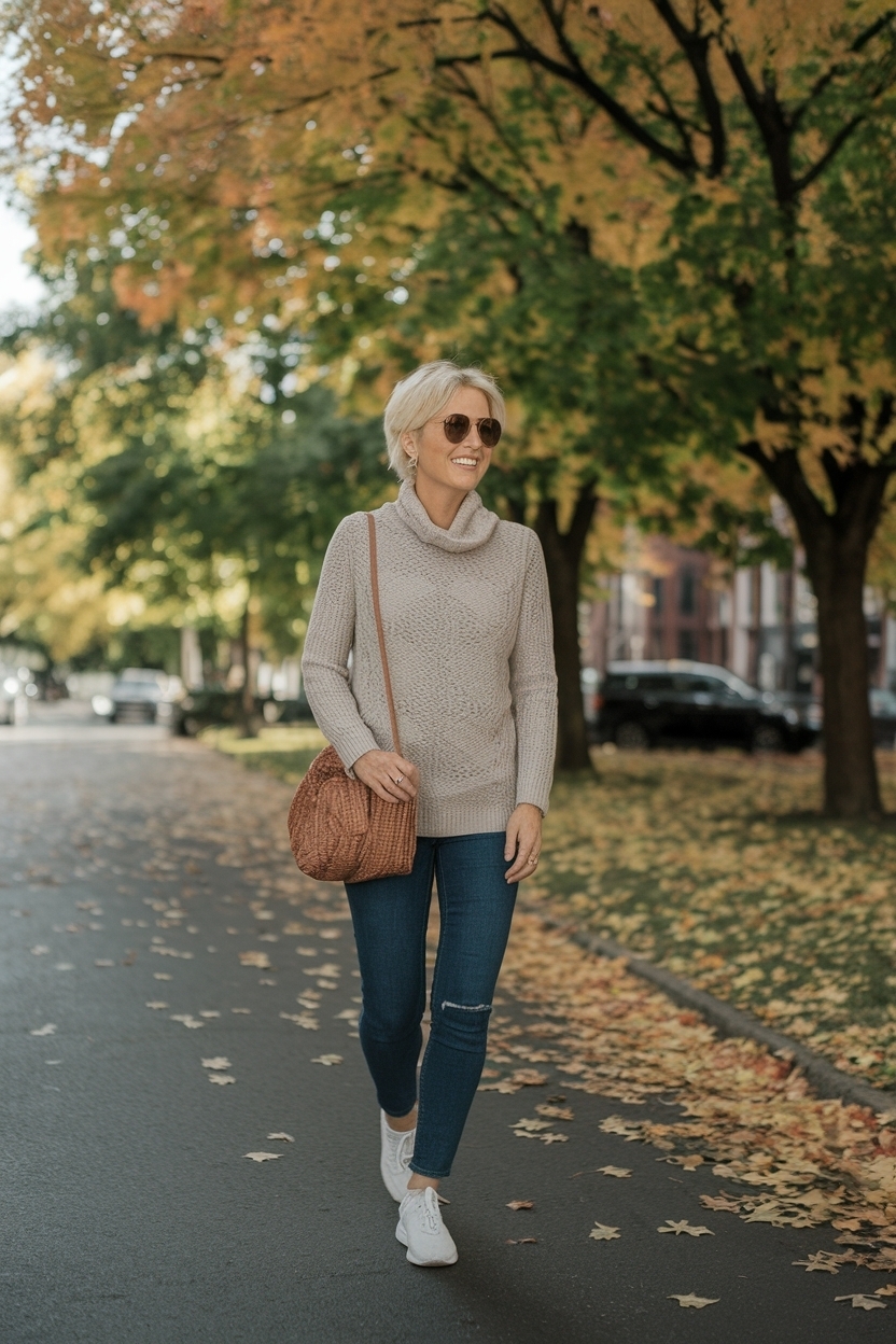 Sporty Outfits for Women Over 40 Casual Vibes outfit idea