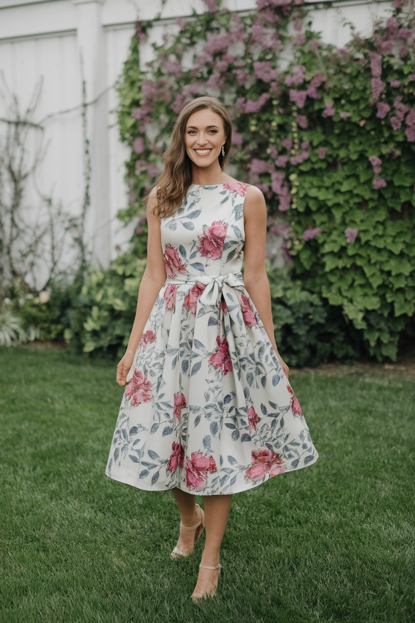 Gorgeous Spring Cocktail Dress for Wedding Guest Attire outfit idea