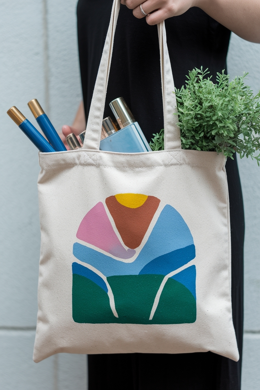 Tote Bag Painting Ideas Aesthetic for Trendy Looks outfit idea