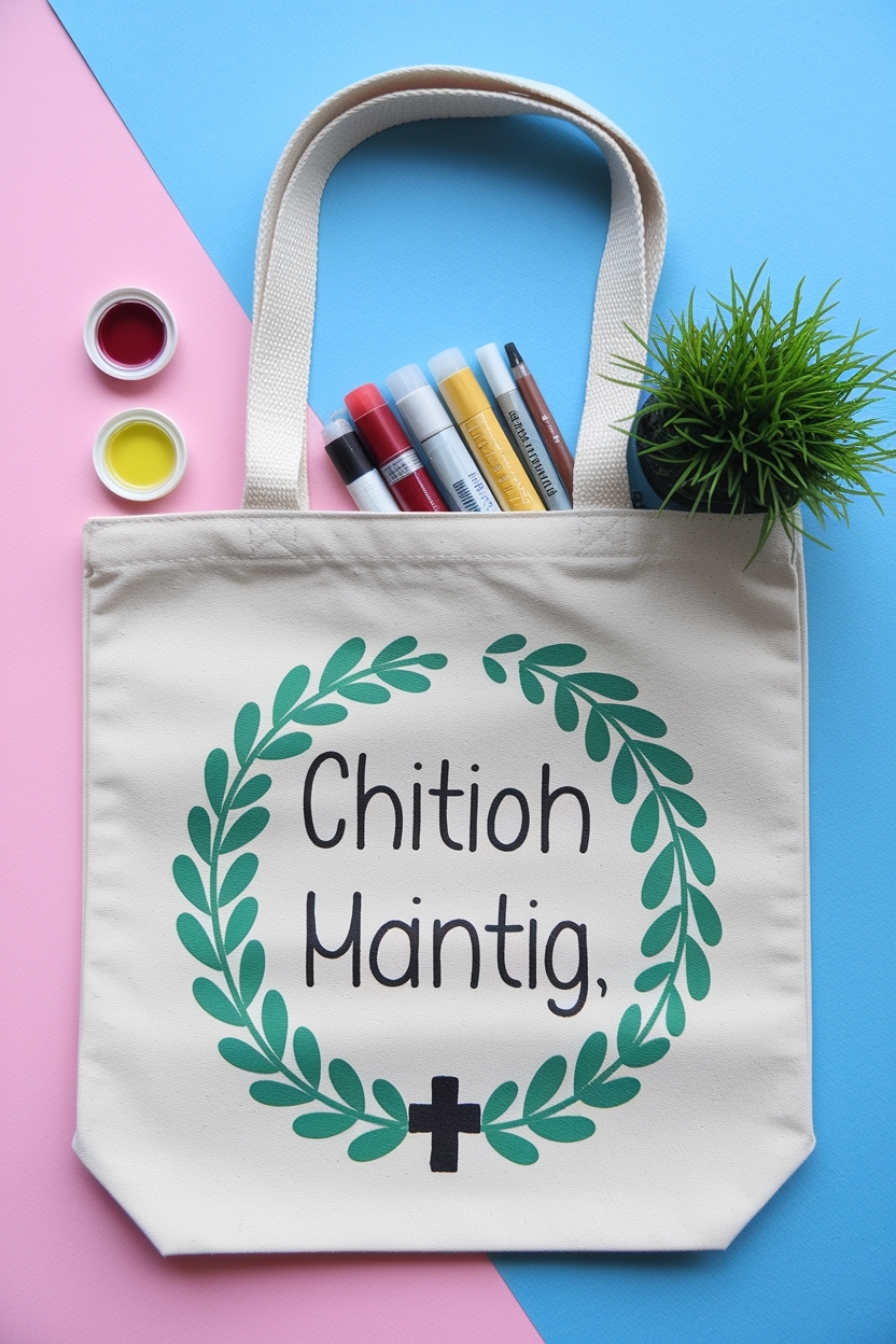 Tote Bag Painting Ideas Christian for Faithful Designs outfit idea