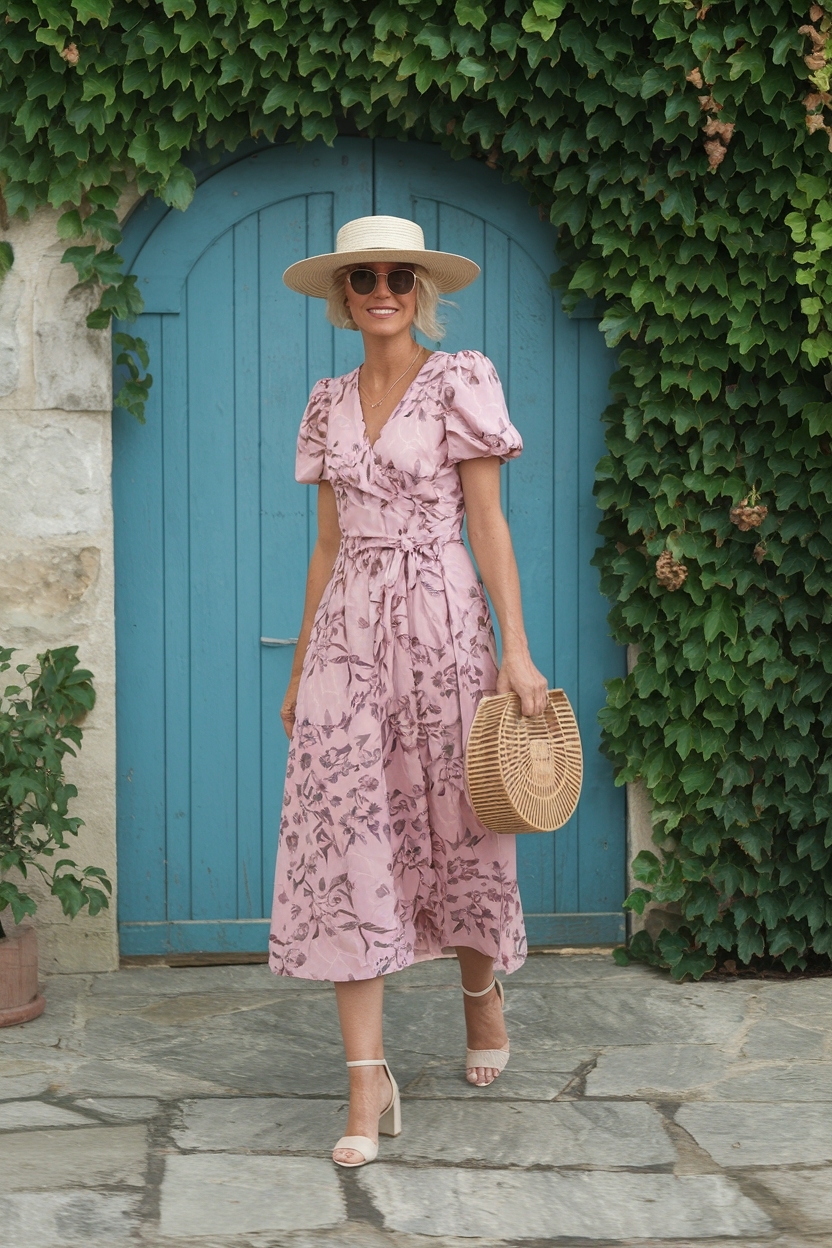 Elegant Wedding Guest Dresses for Women Over 50 to Wear outfit idea