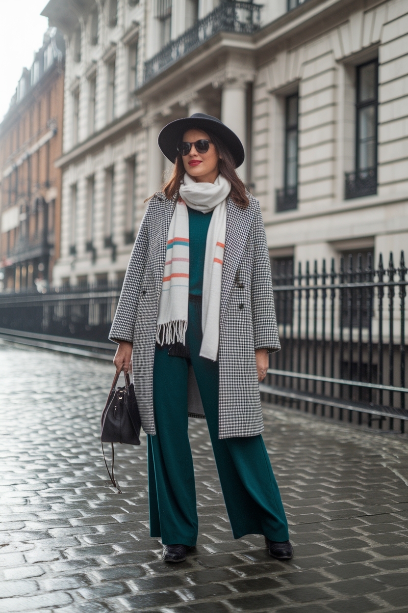 Fashionable Wide Leg Pants Outfit Winter Styles outfit idea