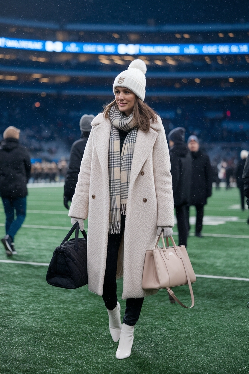 Winter Football Game Outfit for Cold Weather Tailgating outfit idea